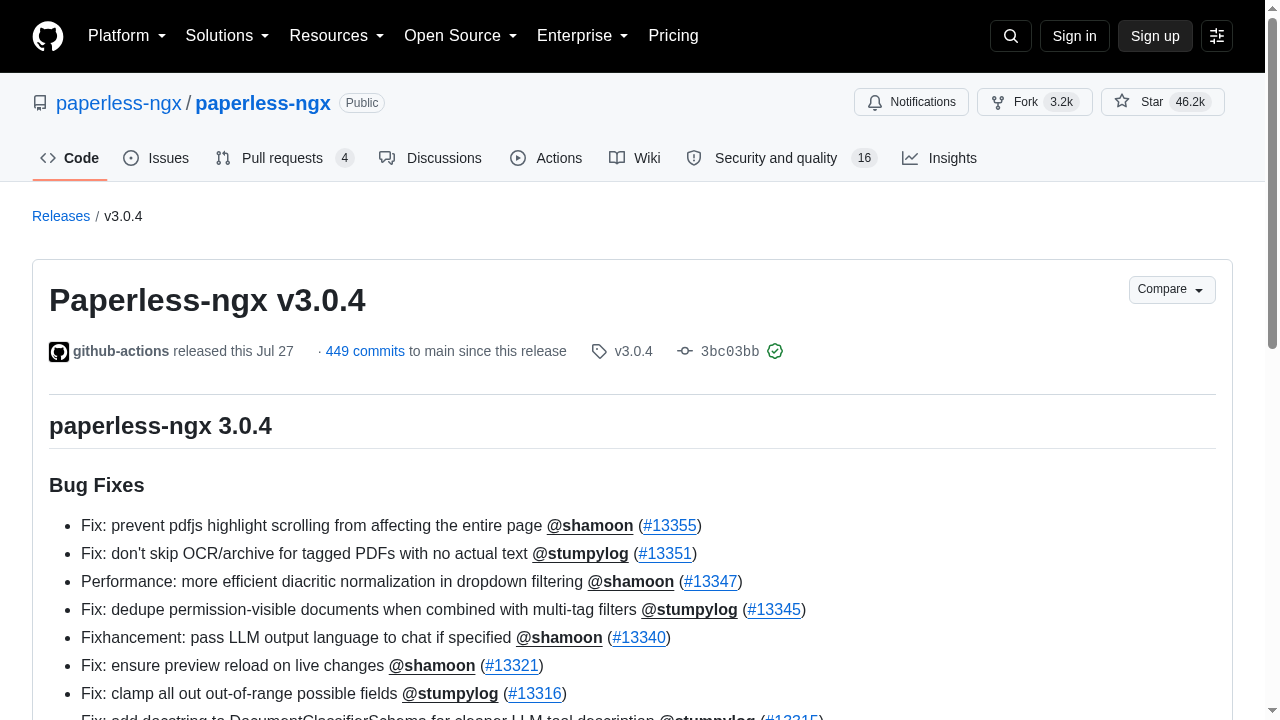 Paperless-ngx v3.0.4
