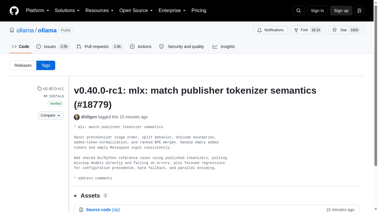 v0.40.0-rc1: mlx: match publisher tokenizer semantics (#18779)