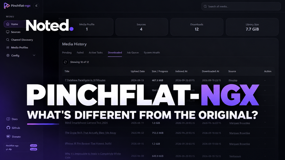 Pinchflat-ngx: What's Different From the Original Pinchflat?