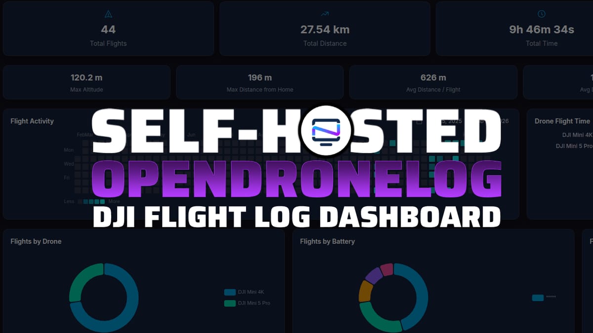 OpenDroneLog: A Self Hosted DJI Flight Log Dashboard