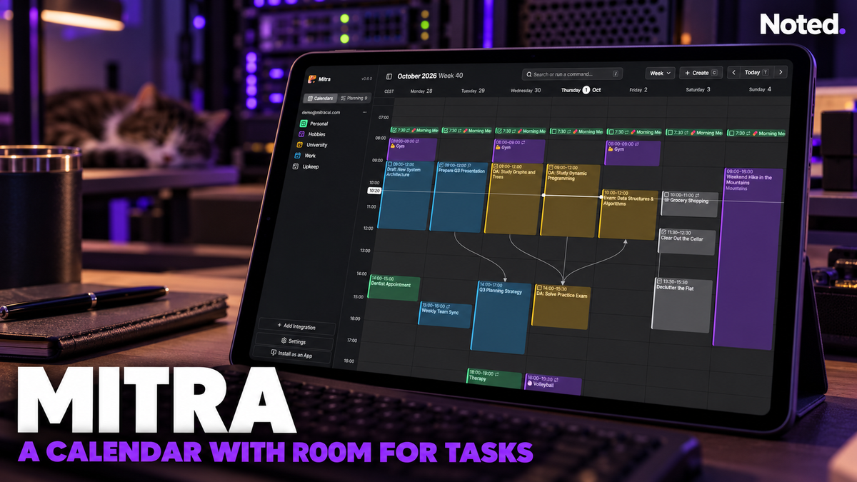 Mitra: A Self-Hosted Calendar With Built-In Task Management