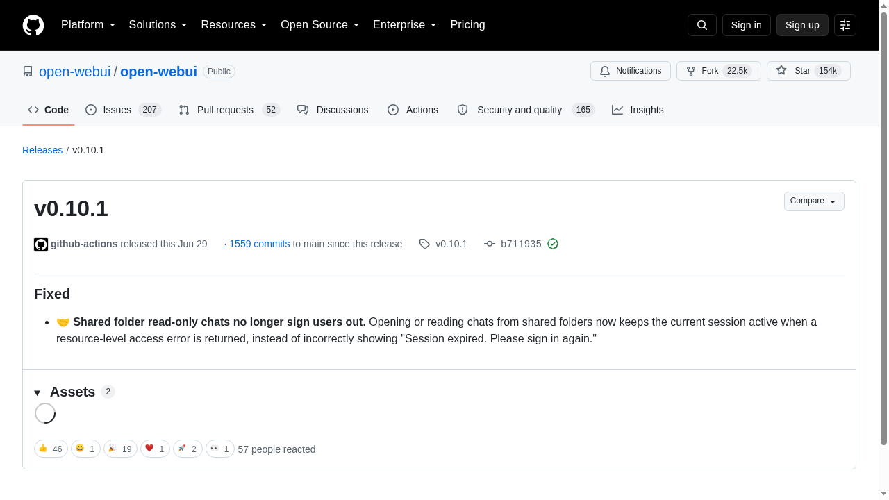 Open WebUI v0.10.1