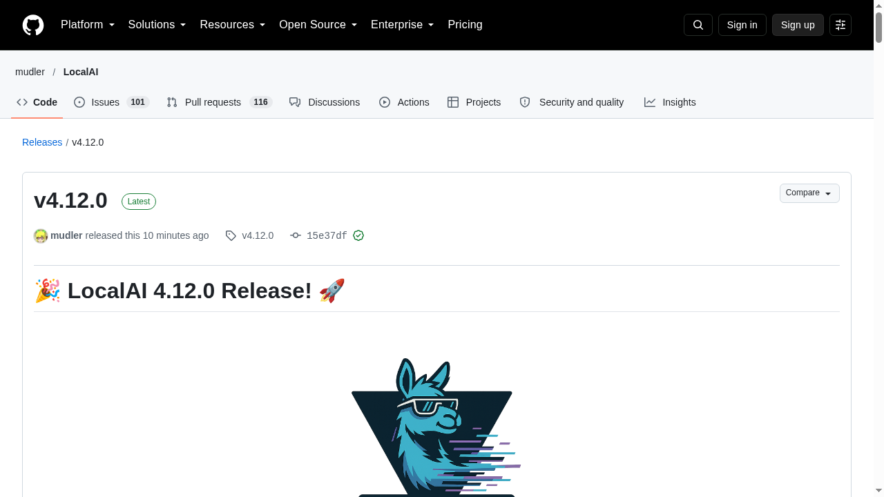 LocalAI v4.12.0