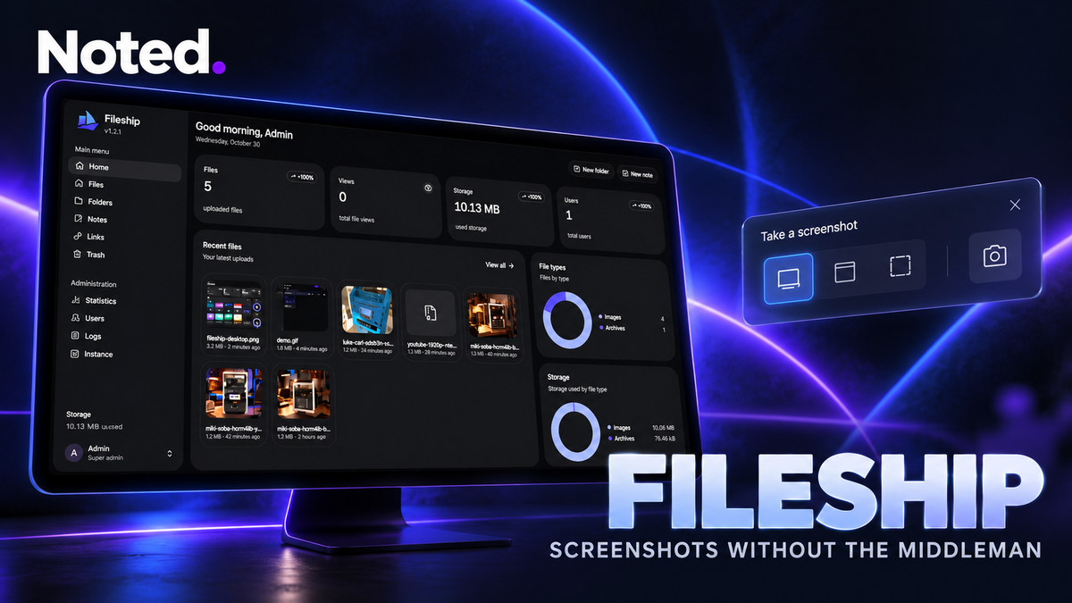 Fileship: Self-Hosted File Sharing With a Desktop Companion