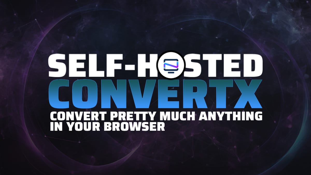 ConvertX: A Self-Hosted File Converter for Nearly Any Format