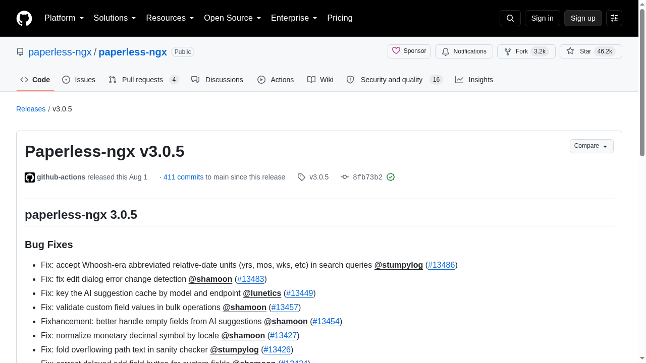 Paperless-ngx v3.0.5
