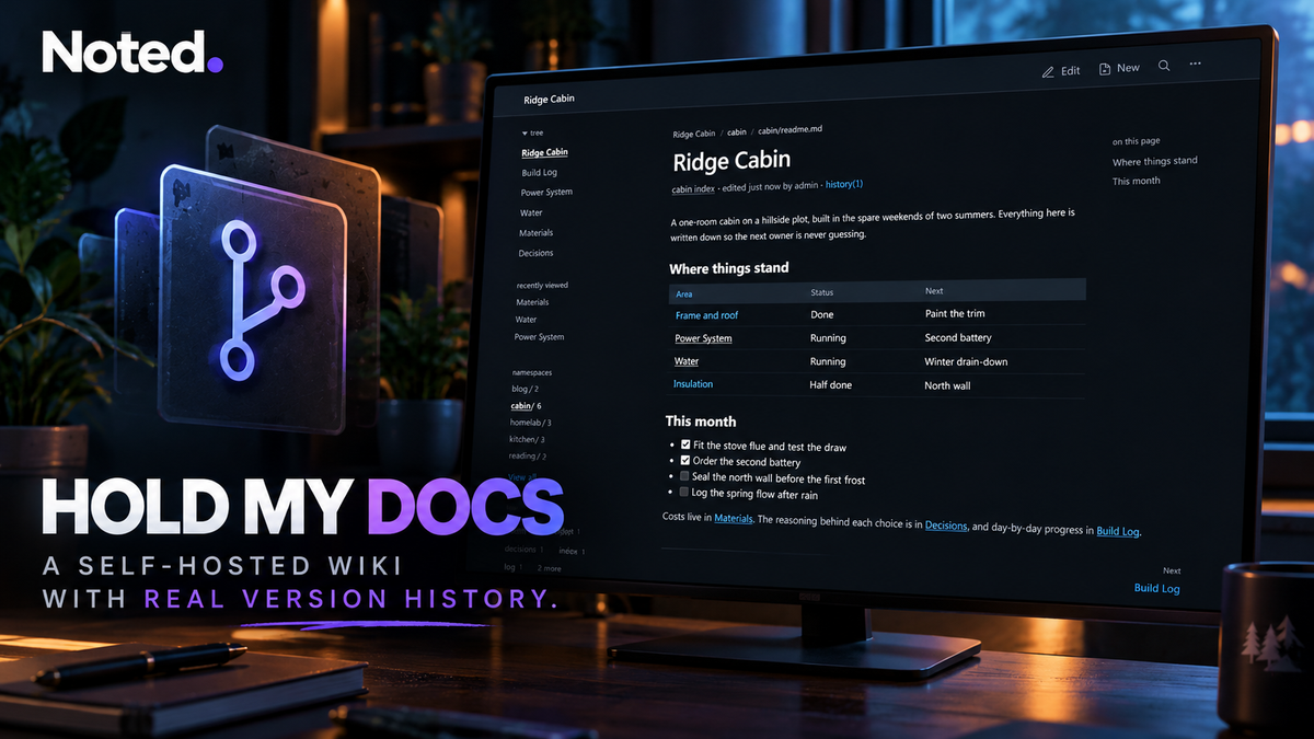 Hold My Docs: A Self-Hosted Wiki That Keeps Everything in Git