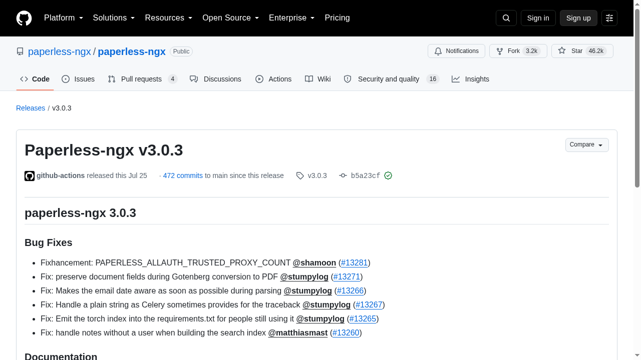Paperless-ngx v3.0.3